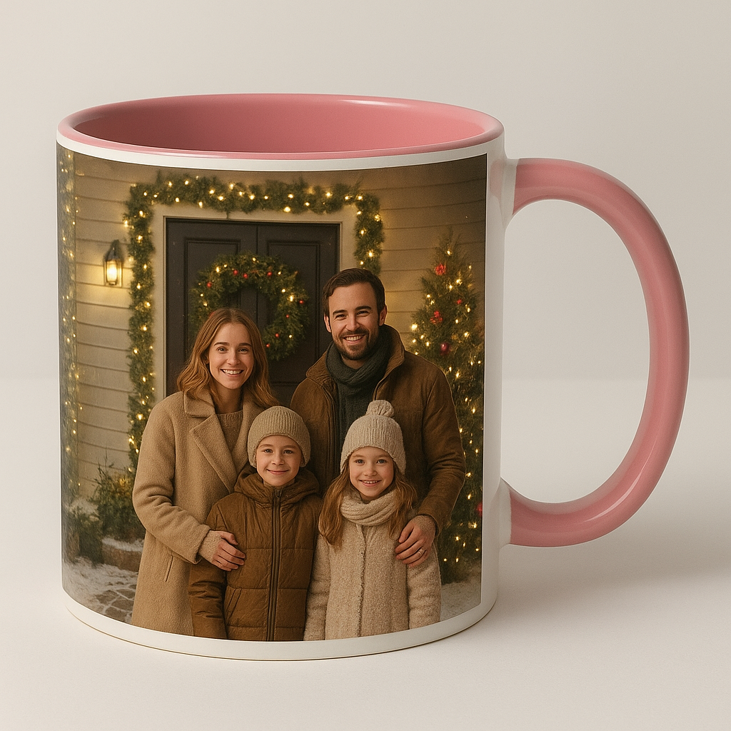 Mug rose à personnaliser