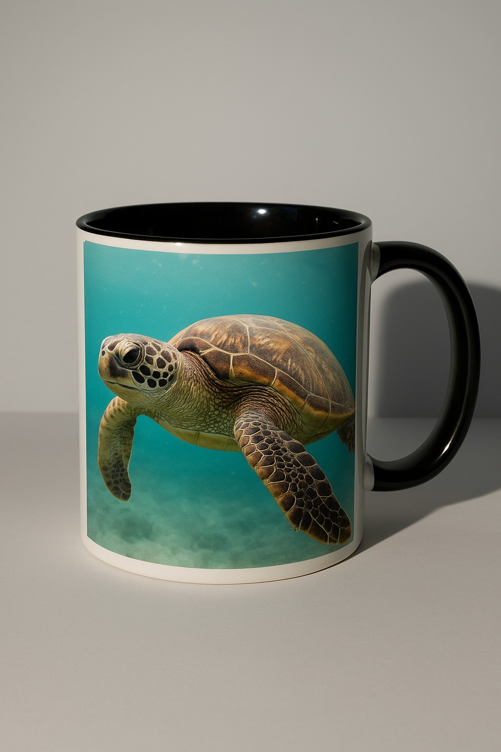 Mug noir à personnaliser