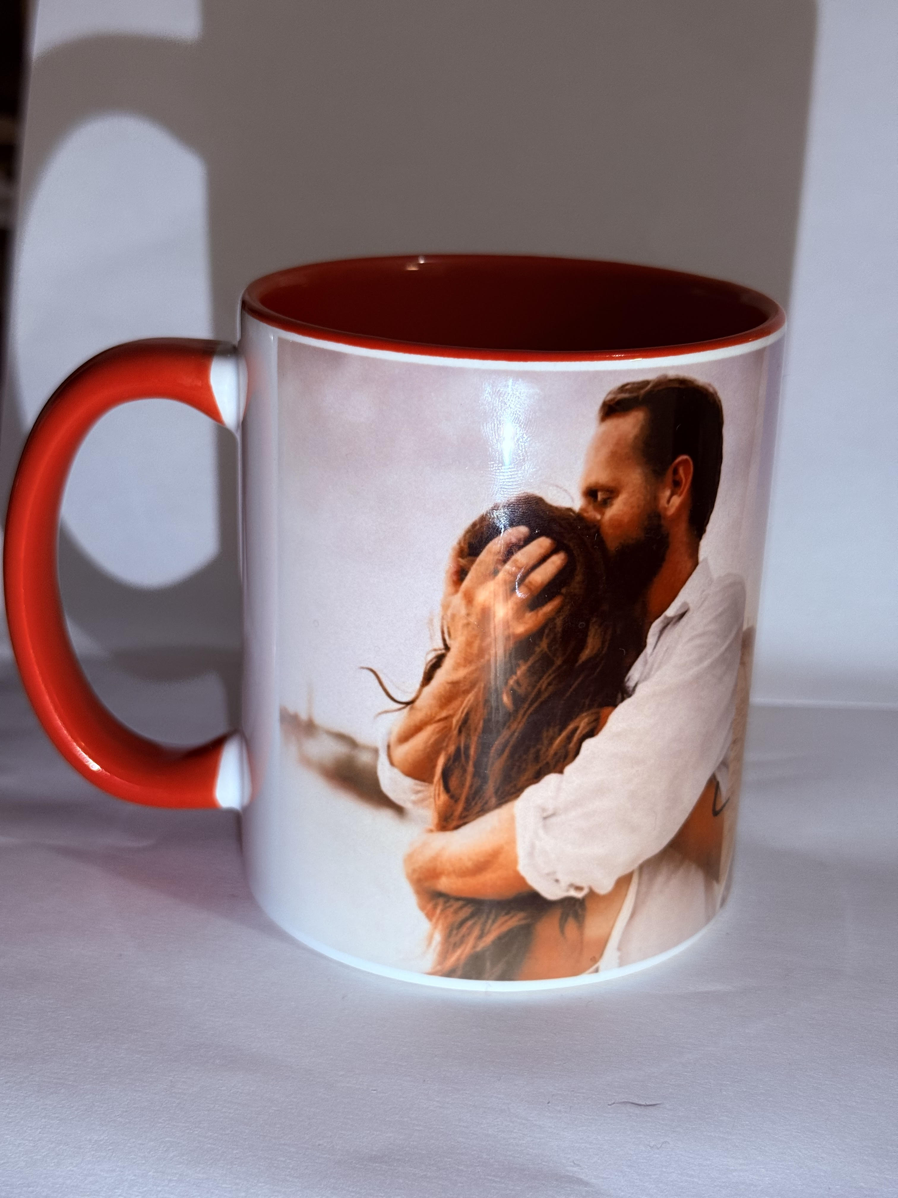 Mug rouge à personnaliser