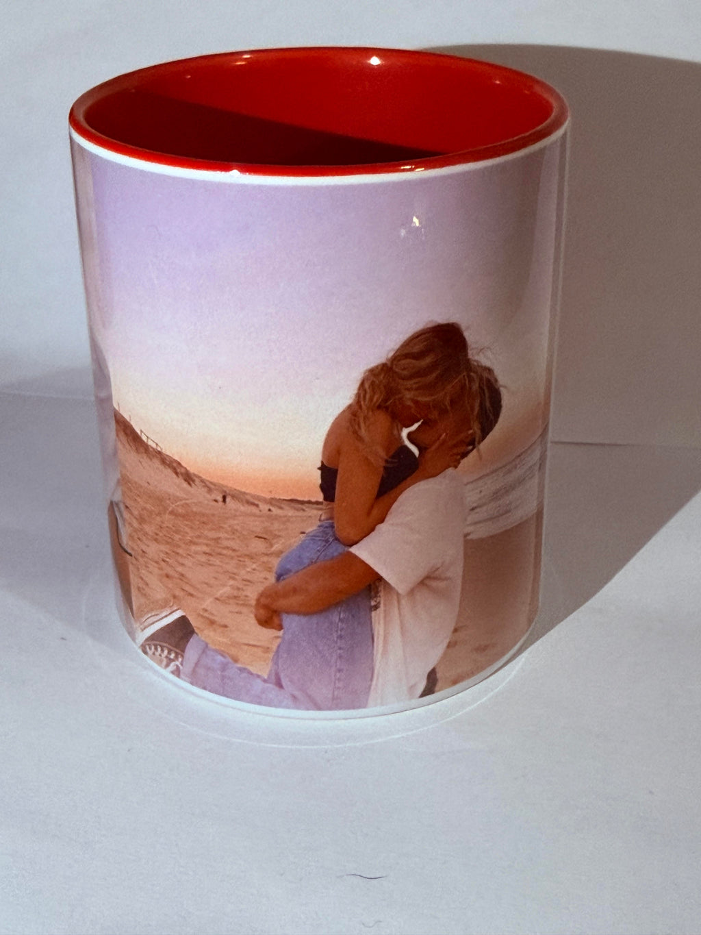 Mug rouge à personnaliser
