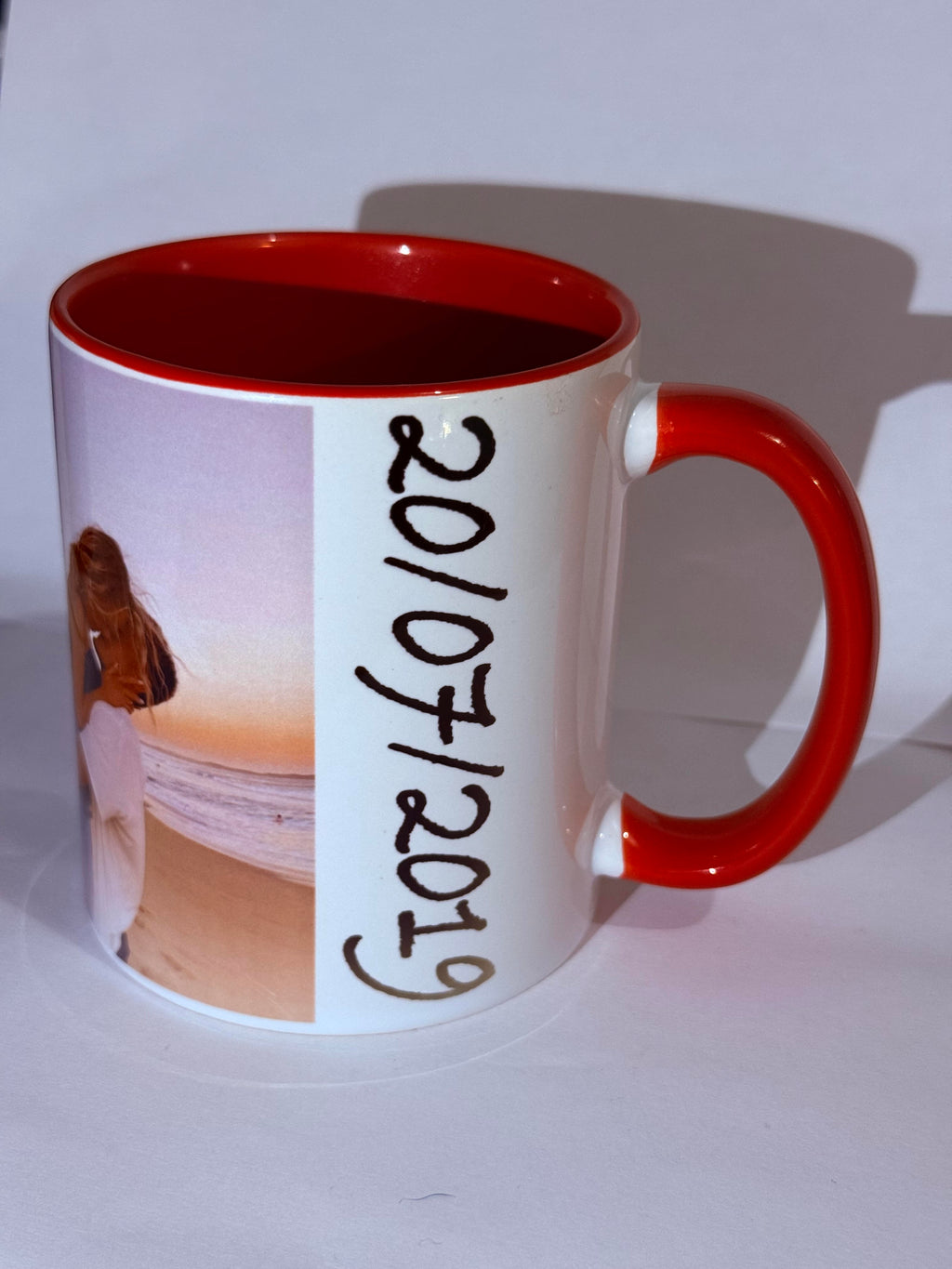 Mug rouge à personnaliser
